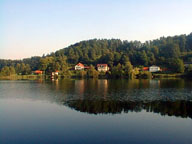 a view across the lake