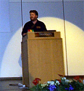 Ian Watson presenting